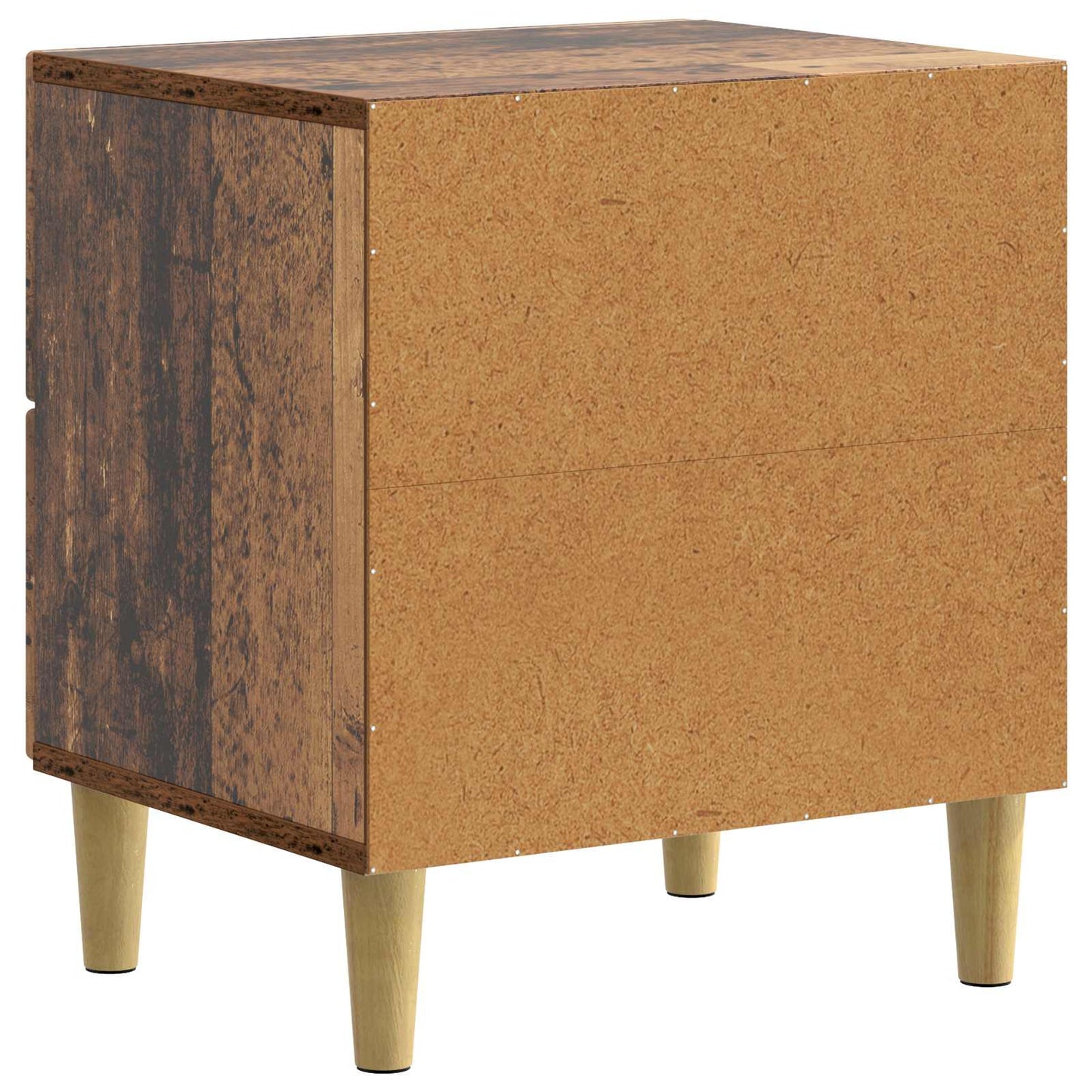 Bedside Cabinet with Drawer 2 pcs Old Wood 43 x 34.5 x 48 cm