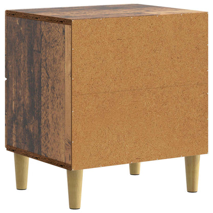 Bedside Cabinet with Drawer 2 pcs Old Wood 43 x 34.5 x 48 cm