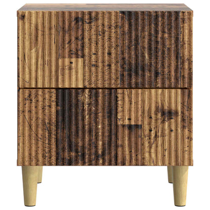 Bedside Cabinet with Drawer 2 pcs Old Wood 43 x 34.5 x 48 cm