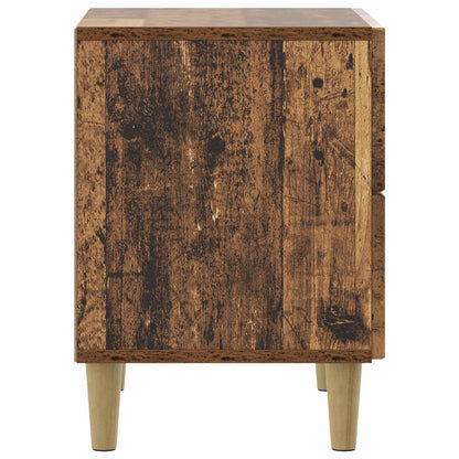 Bedside Cabinet with Drawer 2 pcs Old Wood 43 x 34.5 x 48 cm