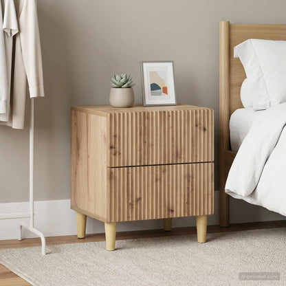 Bedside Cabinet 2 pcs Artisan Oak 43 x 34.5 x 48 cm