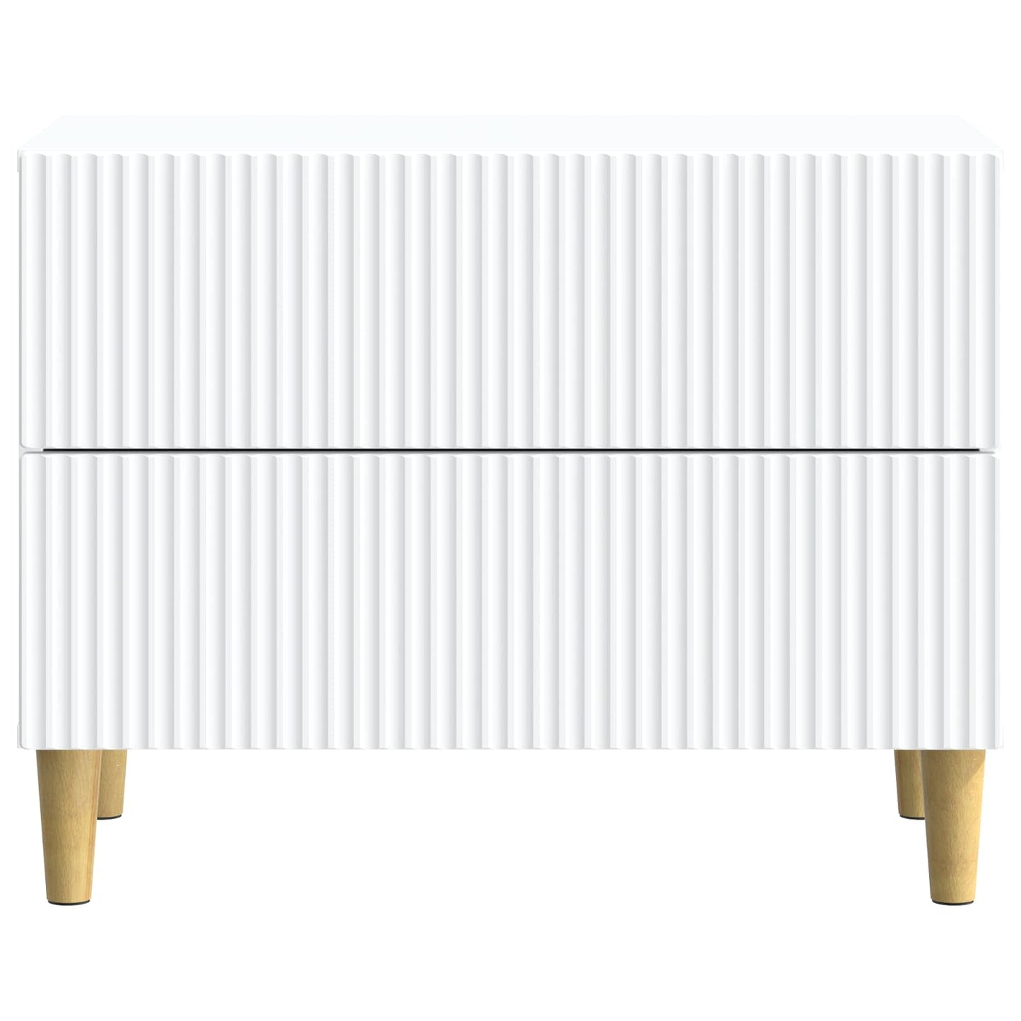 Bedside Cabinet White 62 x 34.5 x 48 cm Engineered Wood