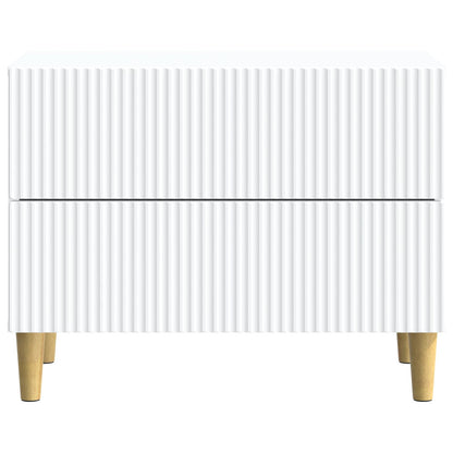 Bedside Cabinet White 62 x 34.5 x 48 cm Engineered Wood