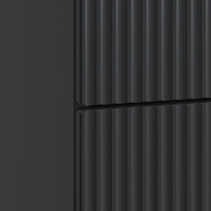 Bedside Cabinet Black 62 x 34.5 x 48 cm Engineered Wood
