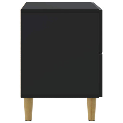 Bedside Cabinet Black 62 x 34.5 x 48 cm Engineered Wood