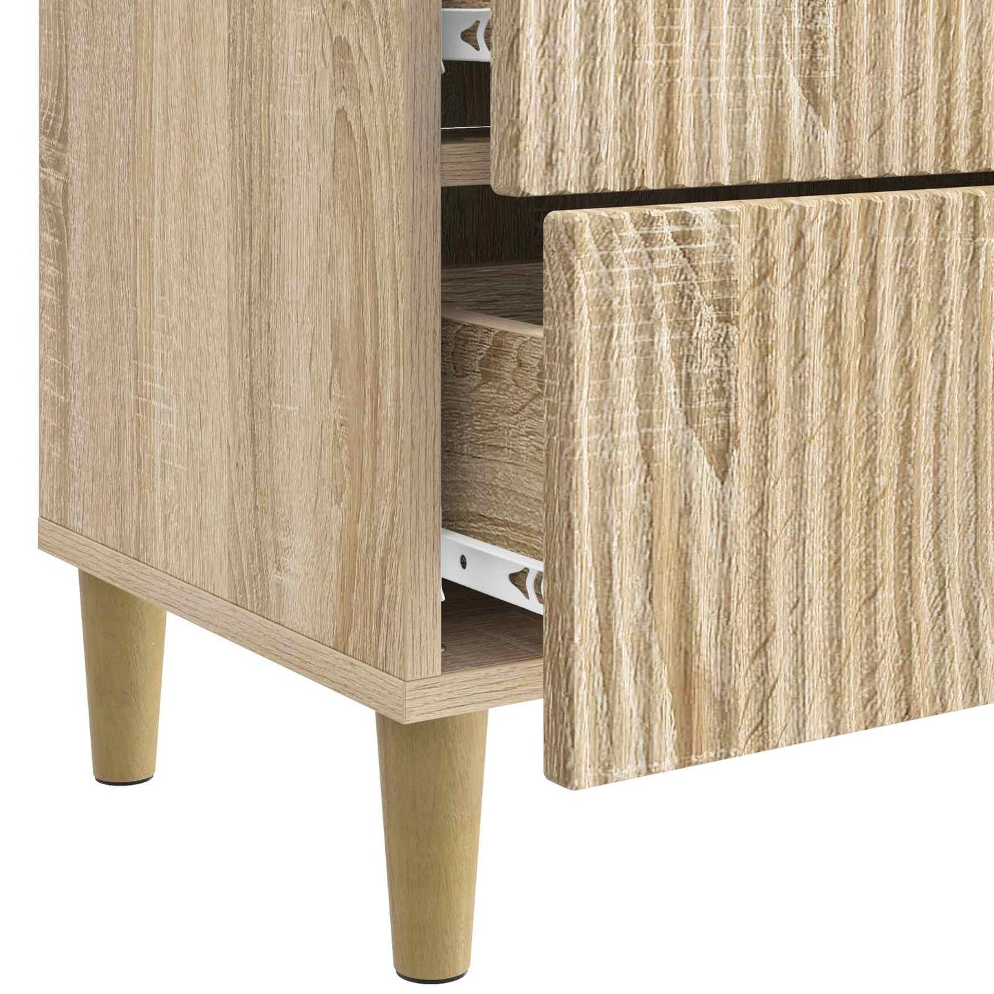 Bedside Cabinet Sonoma Oak 62 x 34.5 x 48 cm Engineered Wood