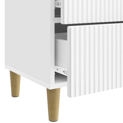 Bedside Cabinet with Drawer High Gloss White 62 x 34.5 x 48 cm