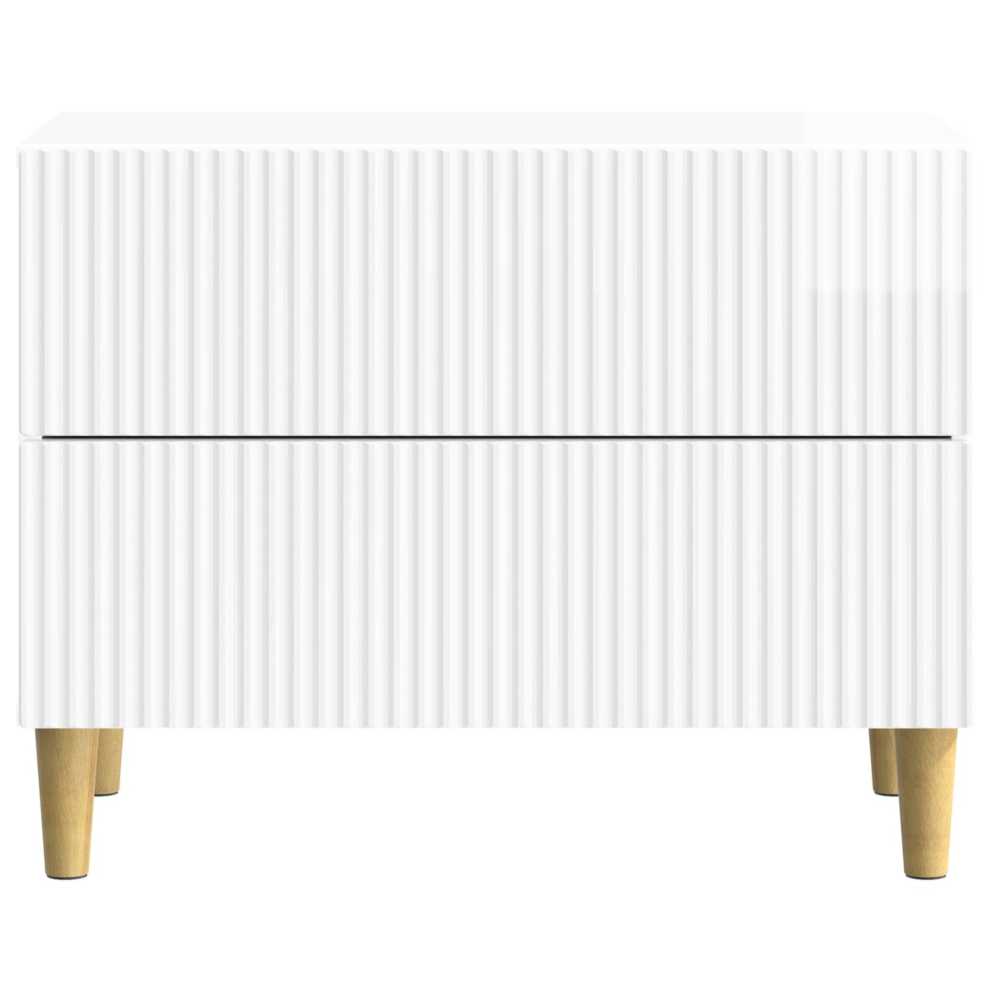 Bedside Cabinet with Drawer High Gloss White 62 x 34.5 x 48 cm