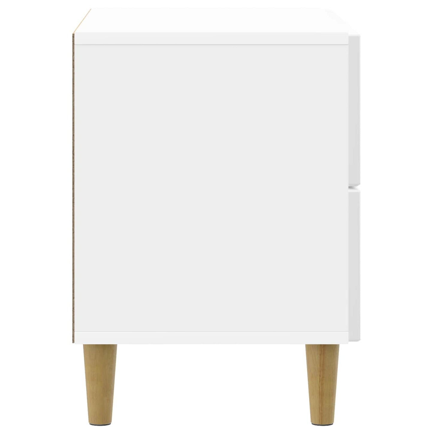 Bedside Cabinet with Drawer High Gloss White 62 x 34.5 x 48 cm
