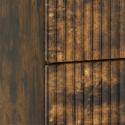 Bedside Cabinet Smoked Oak 62 x 34.5 x 48 cm Engineered Wood
