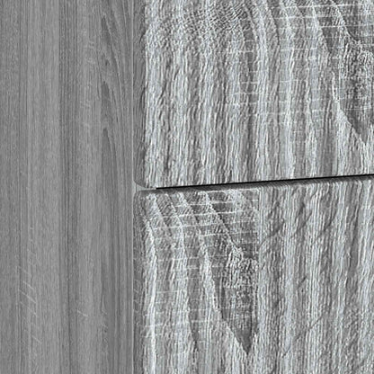 Bedside Cabinet Grey Sonoma 62 x 34.5 x 48 cm Engineered Wood