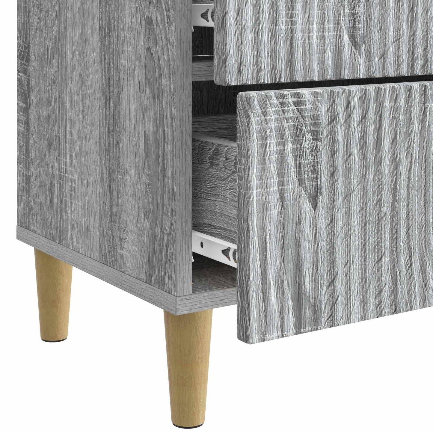 Bedside Cabinet Grey Sonoma 62 x 34.5 x 48 cm Engineered Wood