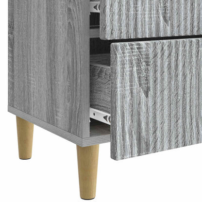Bedside Cabinet Grey Sonoma 62 x 34.5 x 48 cm Engineered Wood