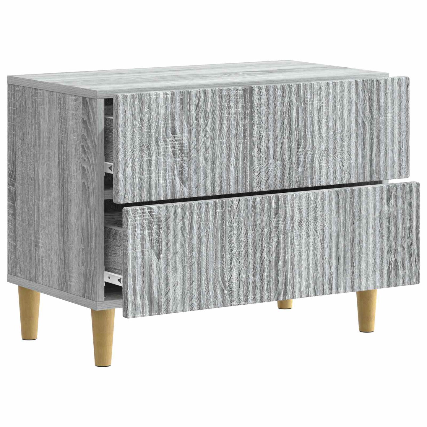 Bedside Cabinet Grey Sonoma 62 x 34.5 x 48 cm Engineered Wood
