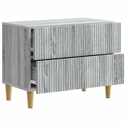 Bedside Cabinet Grey Sonoma 62 x 34.5 x 48 cm Engineered Wood