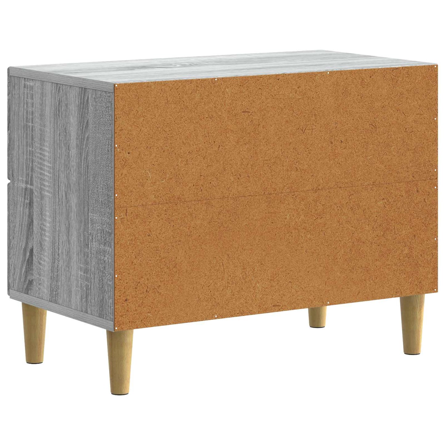 Bedside Cabinet Grey Sonoma 62 x 34.5 x 48 cm Engineered Wood