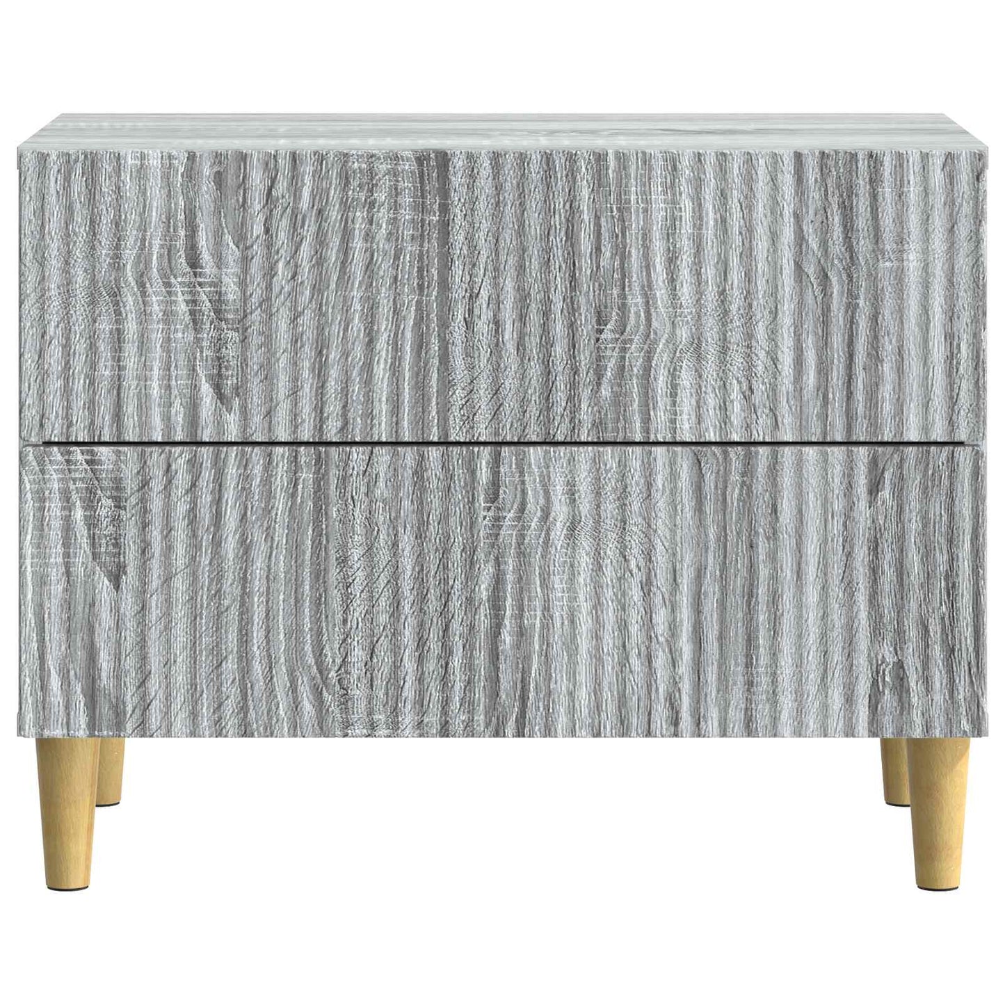 Bedside Cabinet Grey Sonoma 62 x 34.5 x 48 cm Engineered Wood