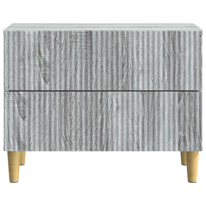Bedside Cabinet Grey Sonoma 62 x 34.5 x 48 cm Engineered Wood
