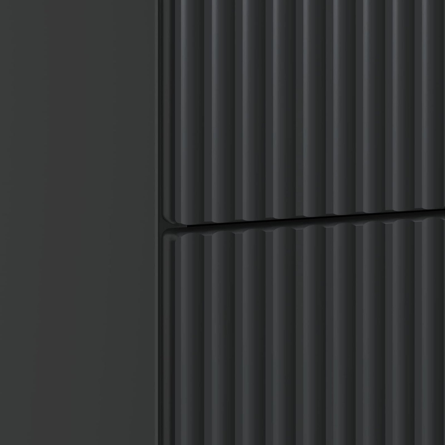 Bedside Cabinet Black 43 x 41 x 66.5 cm Engineered Wood