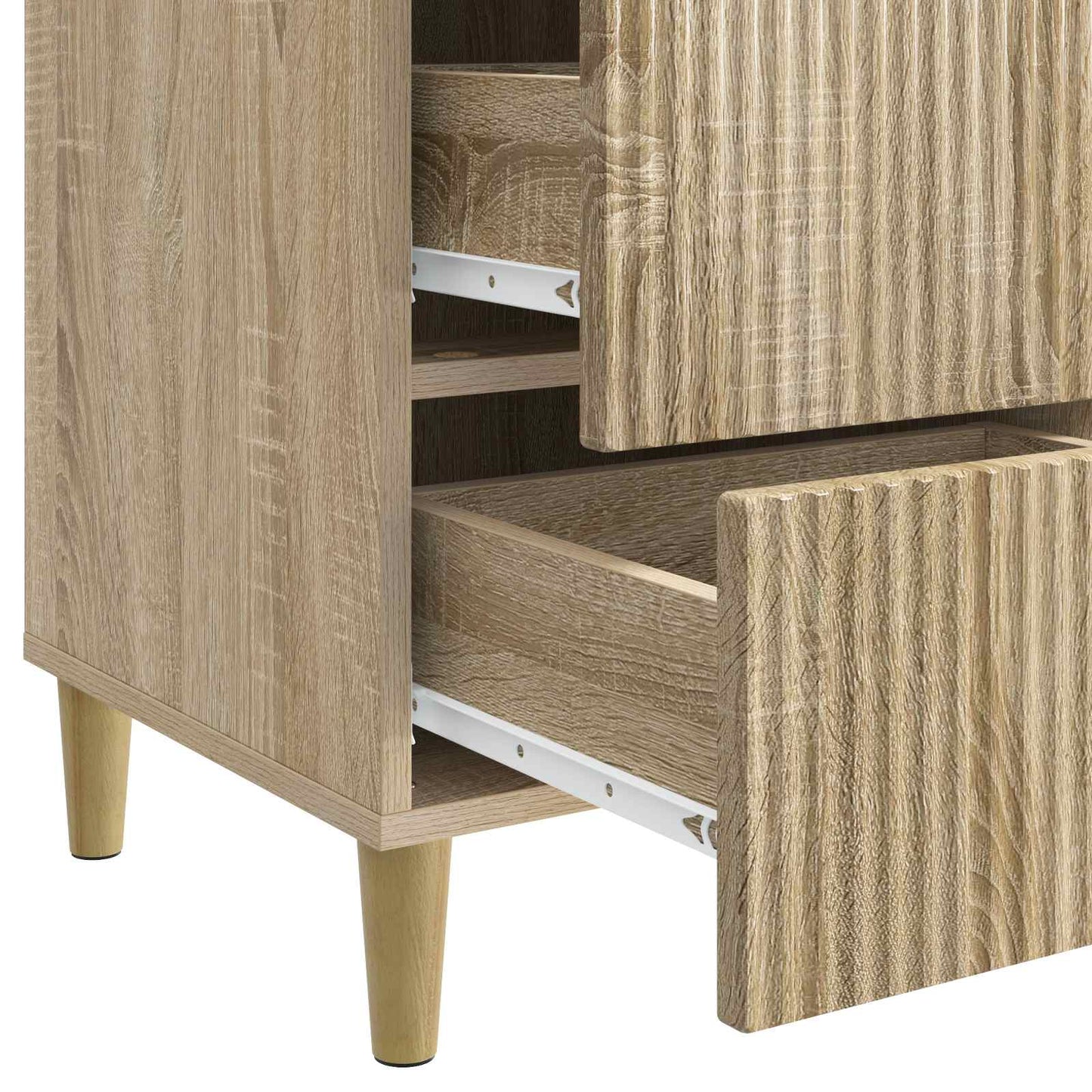 Bedside Cabinet Sonoma Oak 43 x 41 x 66.5 cm Engineered Wood