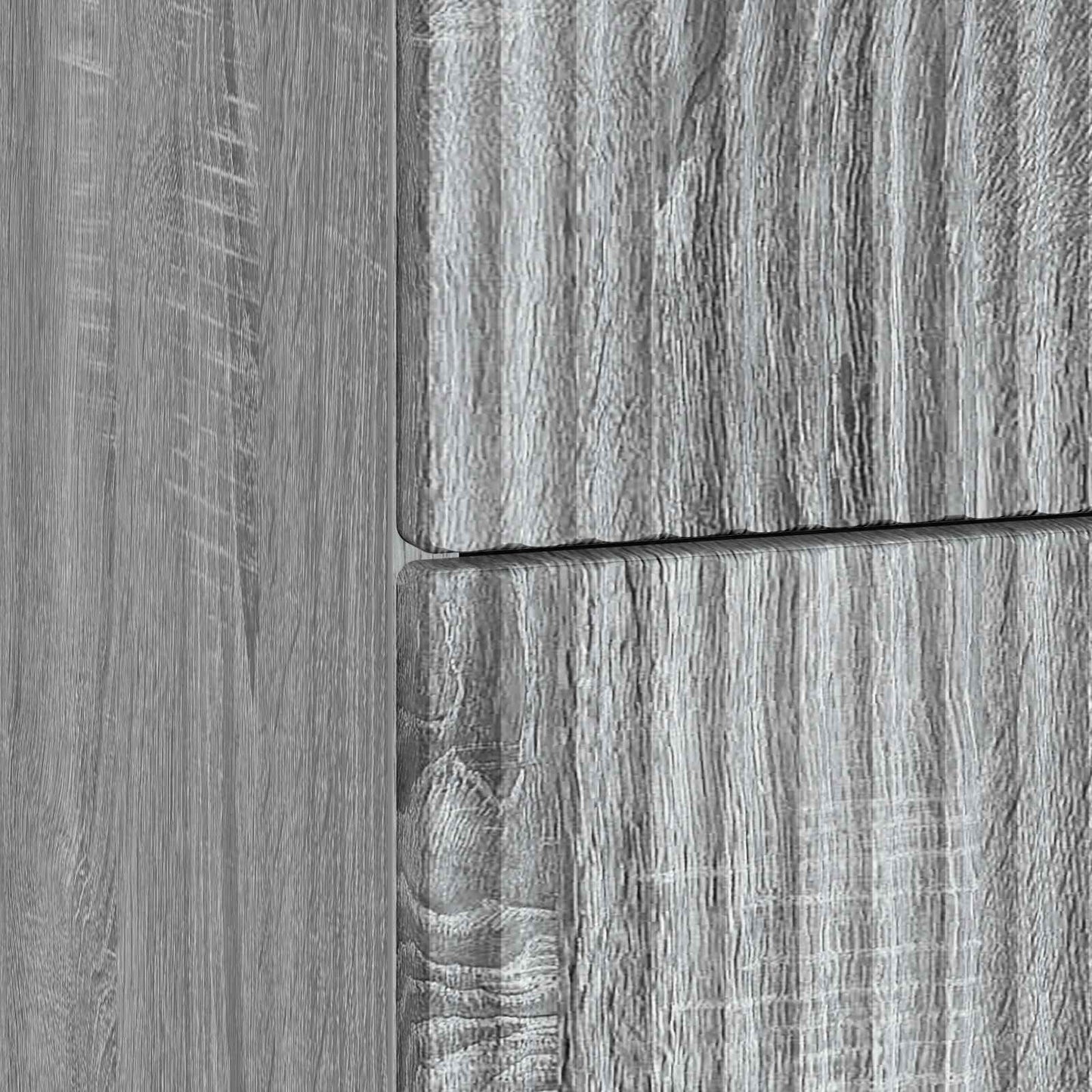 Bedside Cabinet Grey Sonoma 43 x 41 x 66.5 cm Engineered Wood