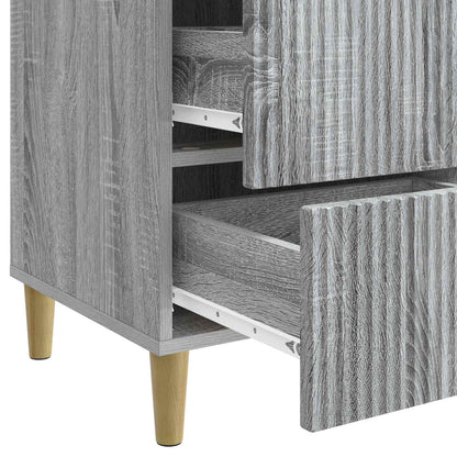 Bedside Cabinet Grey Sonoma 43 x 41 x 66.5 cm Engineered Wood