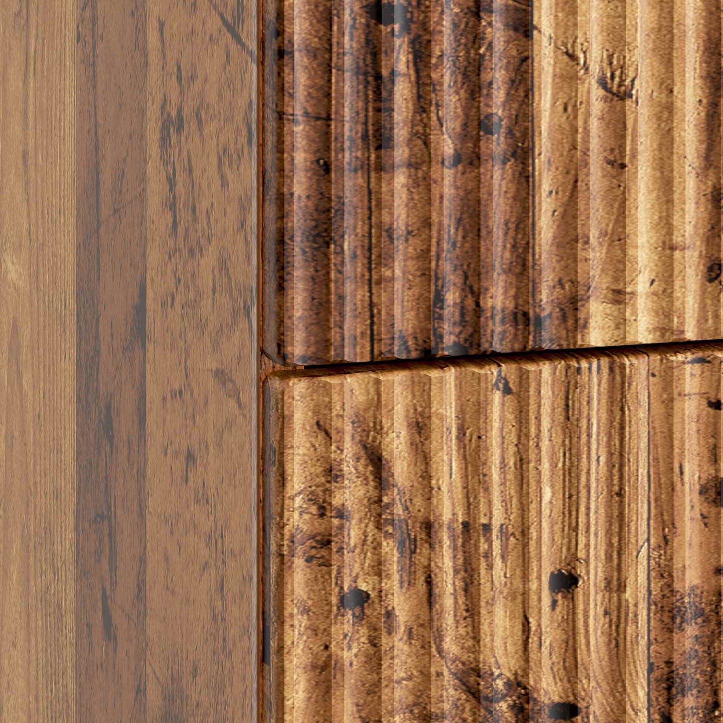 Bedside Cabinet Old Wood 43 x 41 x 66.5 cm Engineered Wood