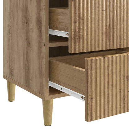 Bedside Cabinet Artisan Oak 43 x 41 x 66.5 cm Engineered Wood