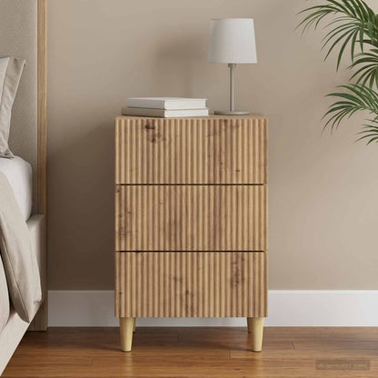 Bedside Cabinet Artisan Oak 43 x 41 x 66.5 cm Engineered Wood