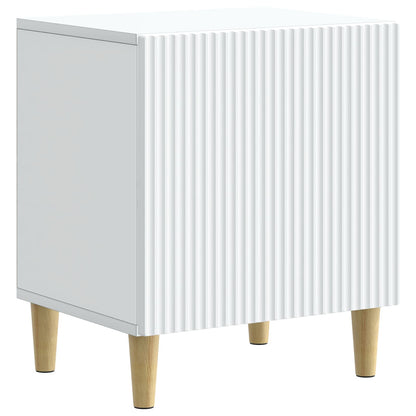 Bedside Cabinet White 43 x 34.5 x 50 cm Engineered Wood