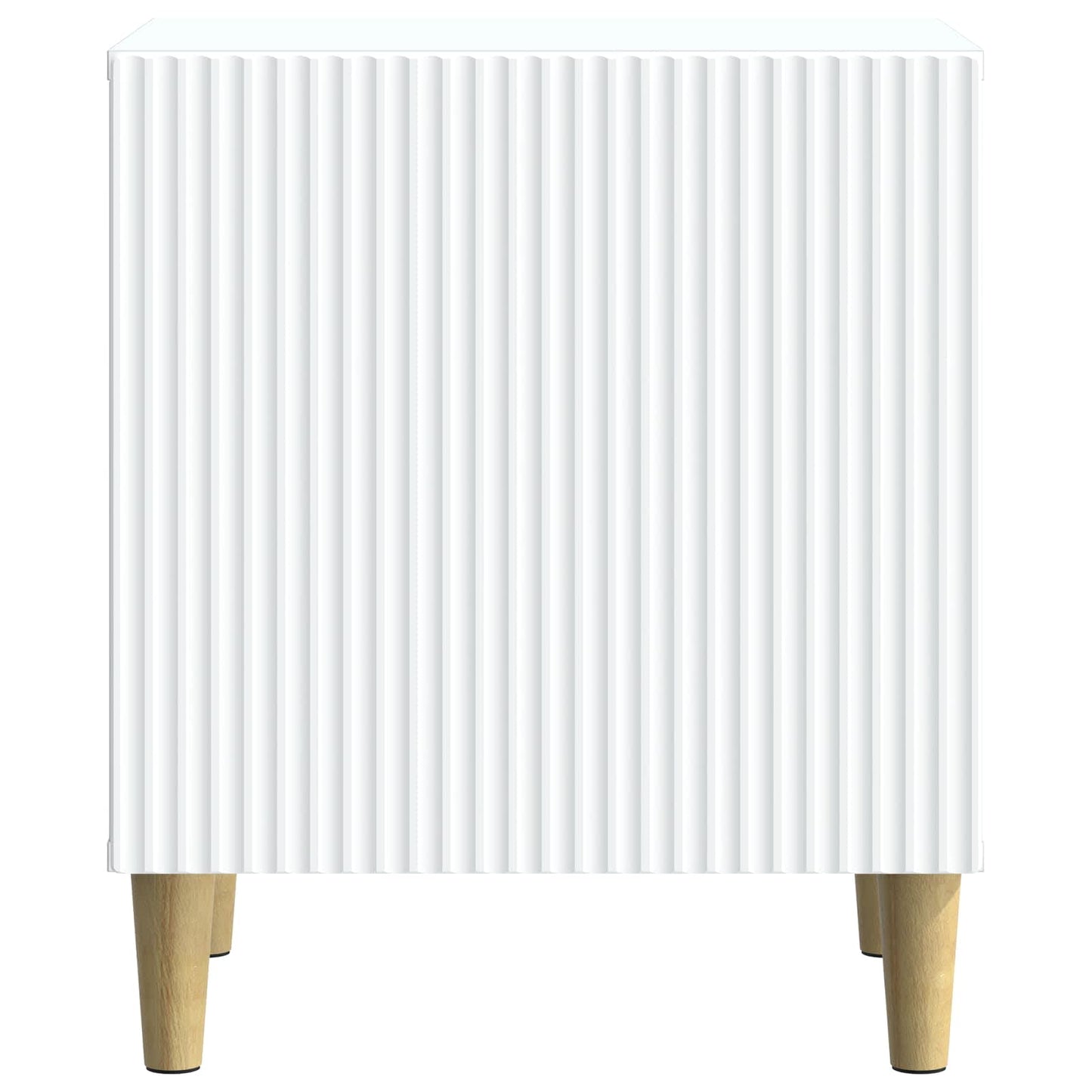 Bedside Cabinet White 43 x 34.5 x 50 cm Engineered Wood