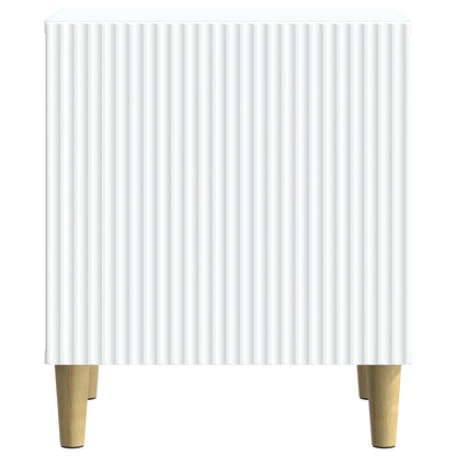Bedside Cabinet White 43 x 34.5 x 50 cm Engineered Wood