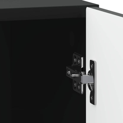 Bedside Cabinet Black 43 x 34.5 x 50 cm Engineered Wood