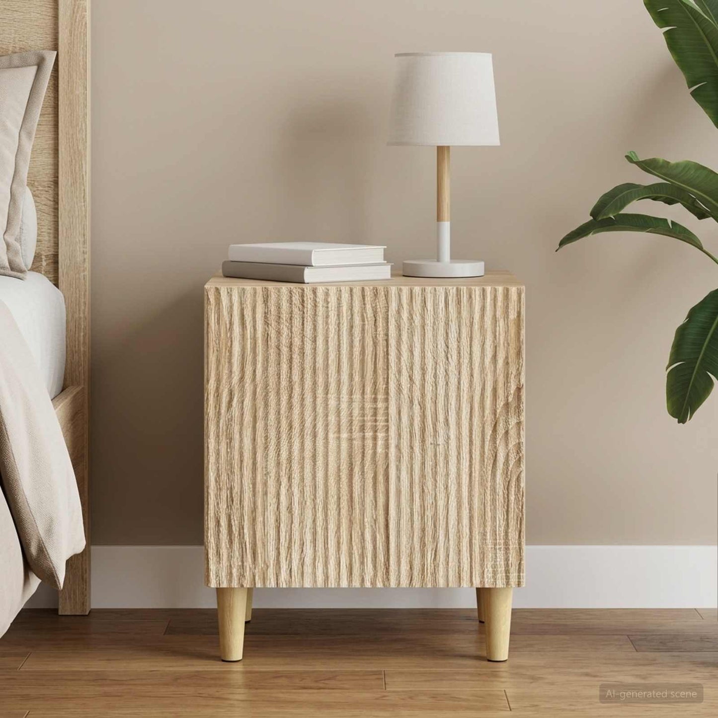 Bedside Cabinet Sonoma Oak 43 x 34.5 x 50 cm Engineered Wood