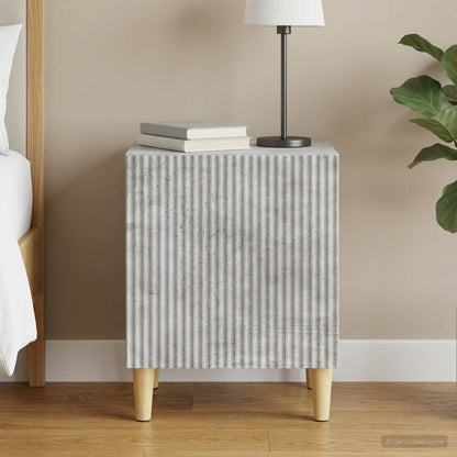 Bedside Cabinet Concrete Grey 43 x 34.5 x 50 cm Engineered Wood