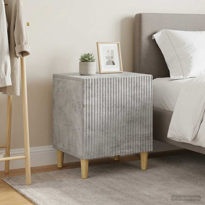 Bedside Cabinet 2 pcs Concrete Grey 43 x 34.5 x 50 cm
