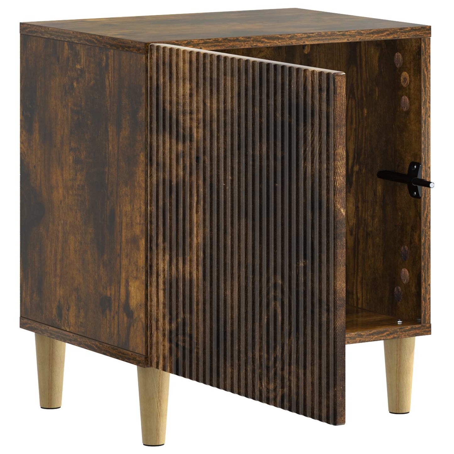 Bedside Cabinet Smoked Oak 43 x 34.5 x 50 cm Engineered Wood