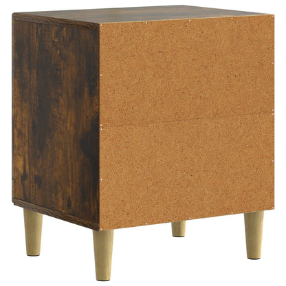 Bedside Cabinet Smoked Oak 43 x 34.5 x 50 cm Engineered Wood