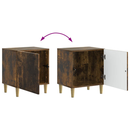 Bedside Cabinet Smoked Oak 43 x 34.5 x 50 cm Engineered Wood