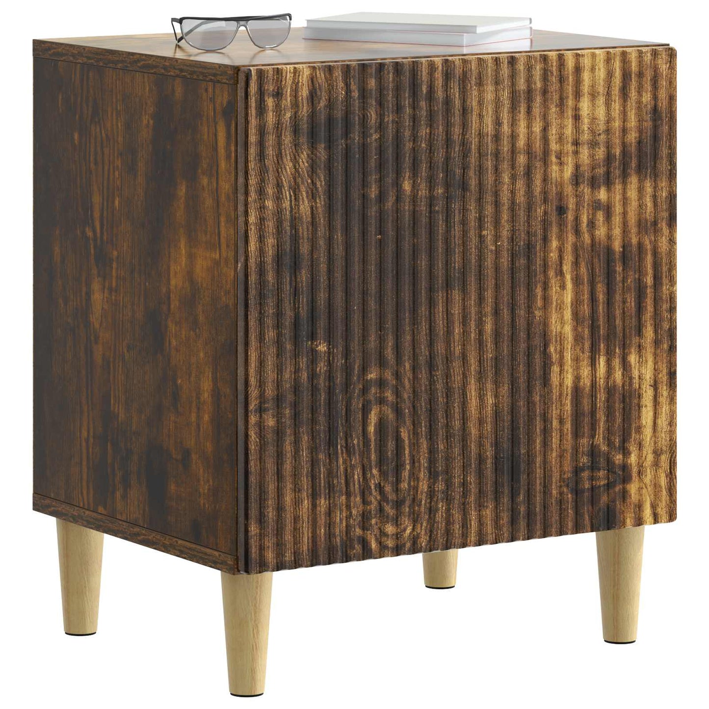 Bedside Cabinet Smoked Oak 43 x 34.5 x 50 cm Engineered Wood