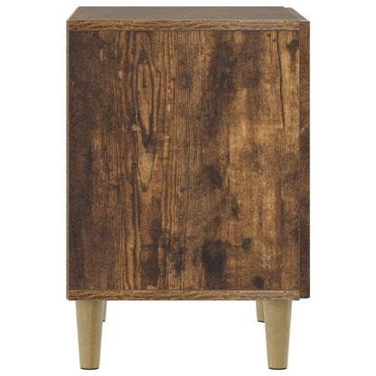 Bedside Cabinet Smoked Oak 43 x 34.5 x 50 cm Engineered Wood
