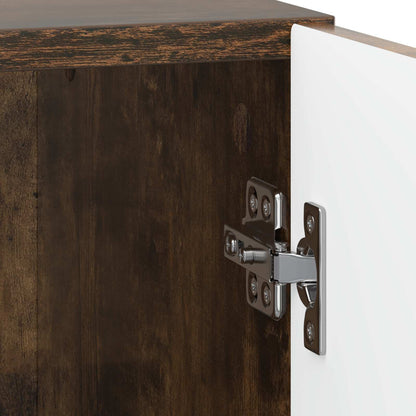 Bedside Cabinet 2 pcs Smoked Oak 43 x 34.5 x 50 cm