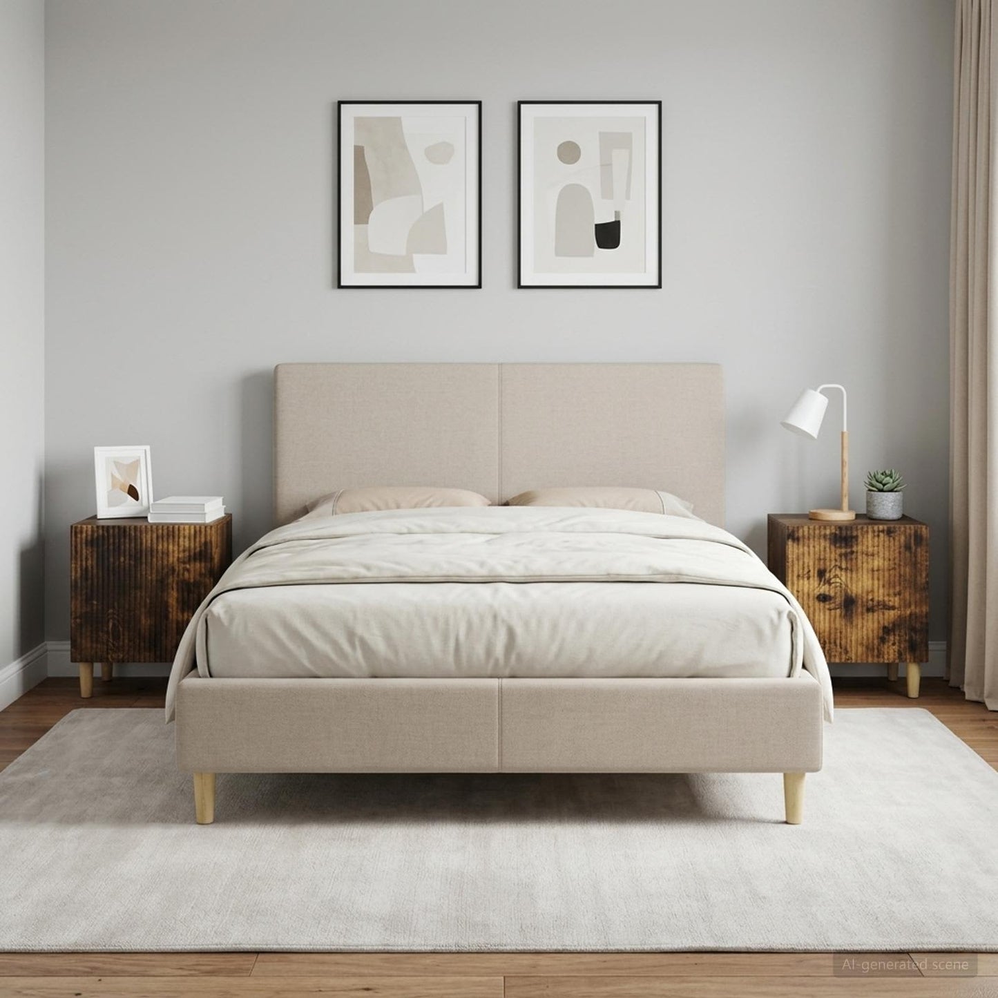 Bedside Cabinet 2 pcs Smoked Oak 43 x 34.5 x 50 cm