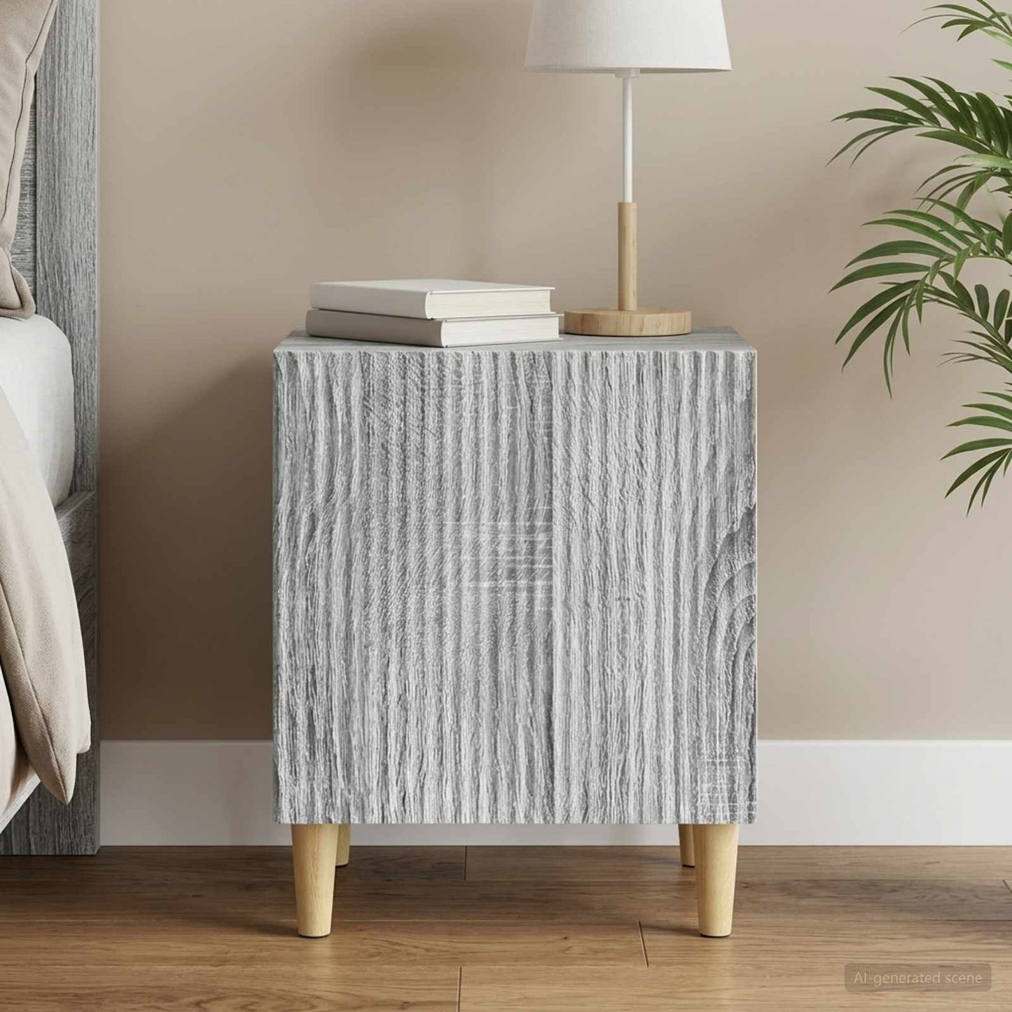 Bedside Cabinet Grey Sonoma 43 x 34.5 x 50 cm Engineered Wood