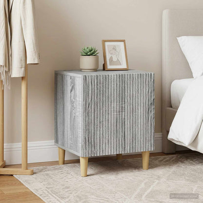 Bedside Cabinet 2 pcs Grey Sonoma 43 x 34.5 x 50 cm