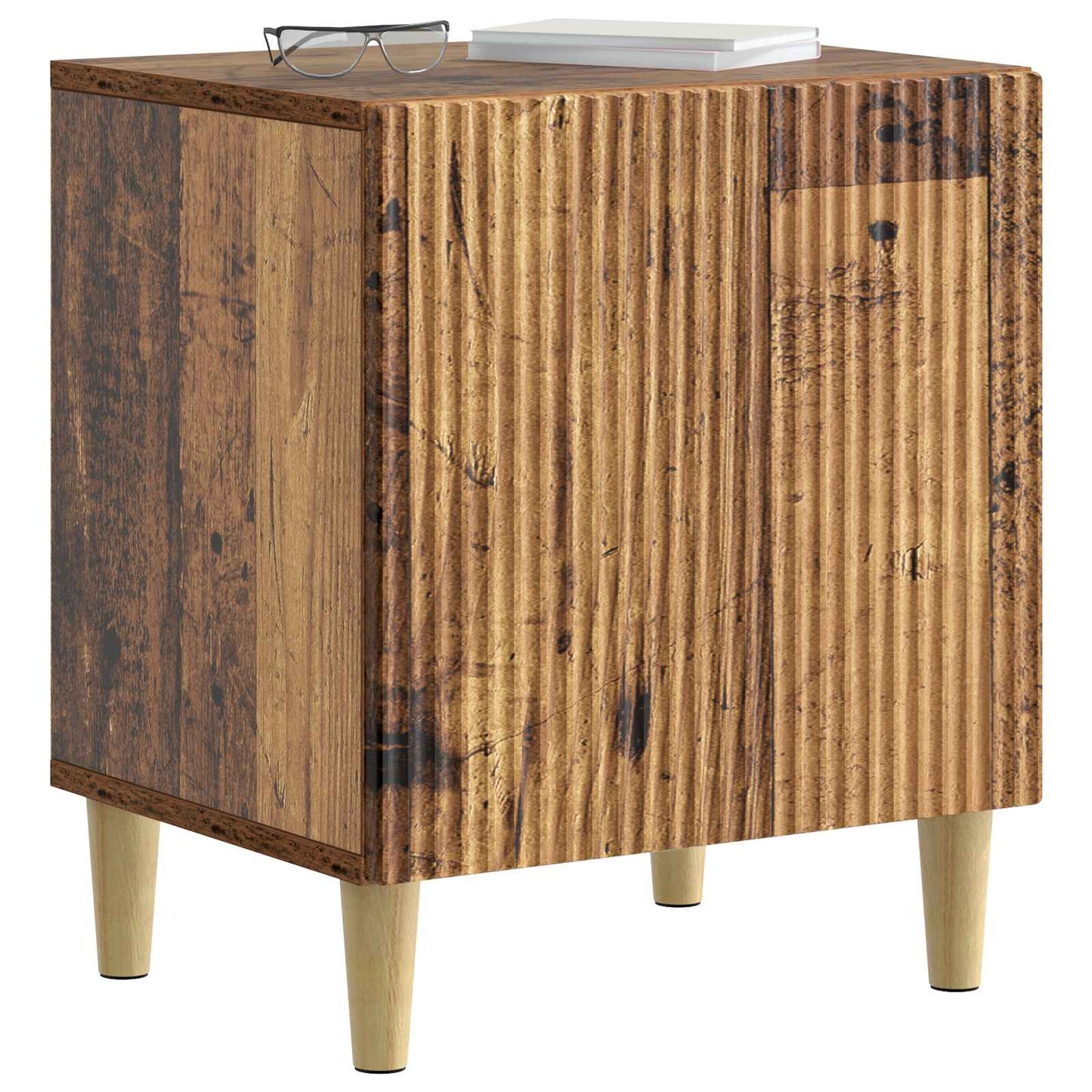 Bedside Cabinet Old Wood 43 x 34.5 x 50 cm Engineered Wood