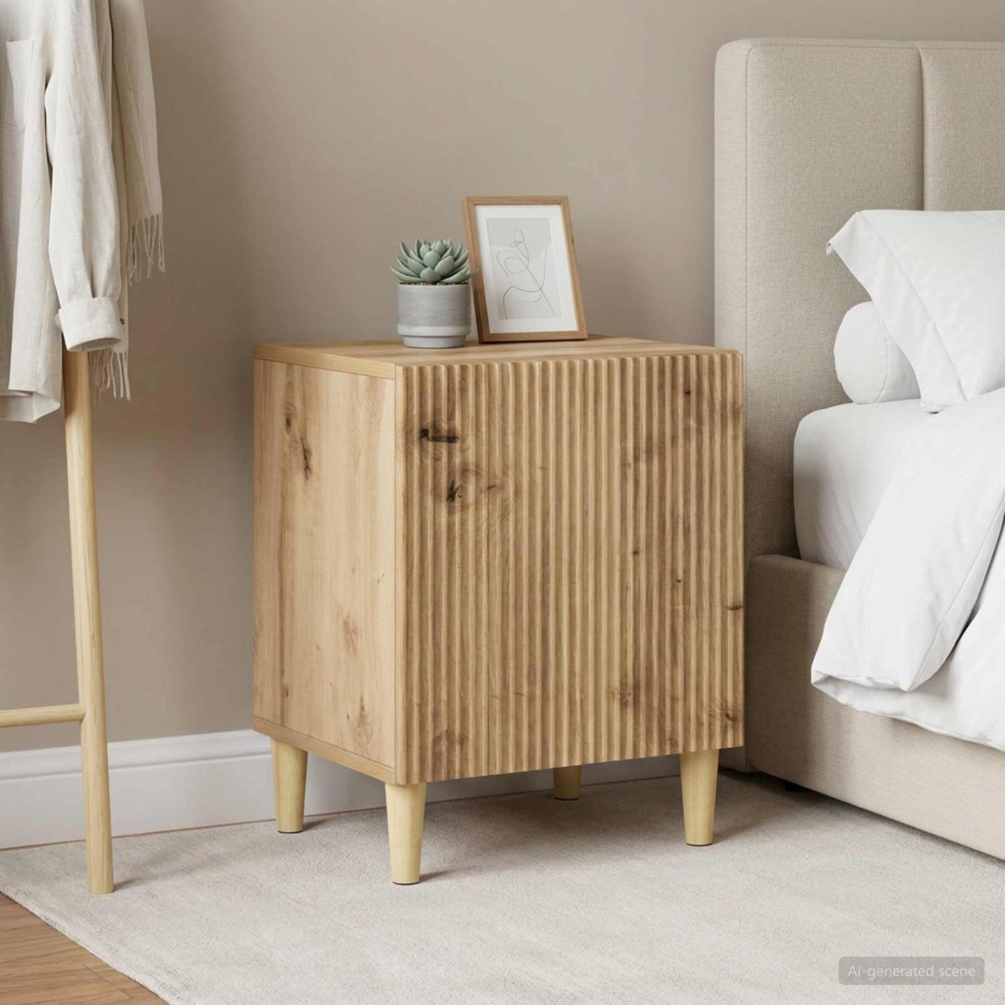 Bedside Cabinet 2 pcs Artisan Oak 43 x 34.5 x 50 cm