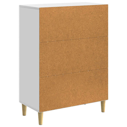 Sideboard High Gloss White 66 x 34.5 x 90 cm Engineered Wood