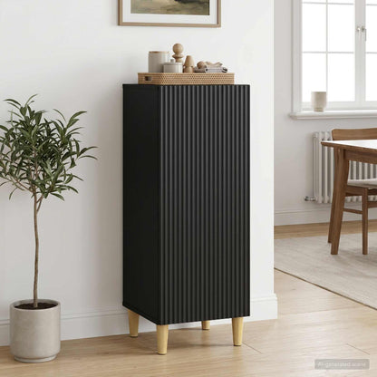 Sideboard Black 33 x 34.5 x 90 cm Engineered Wood