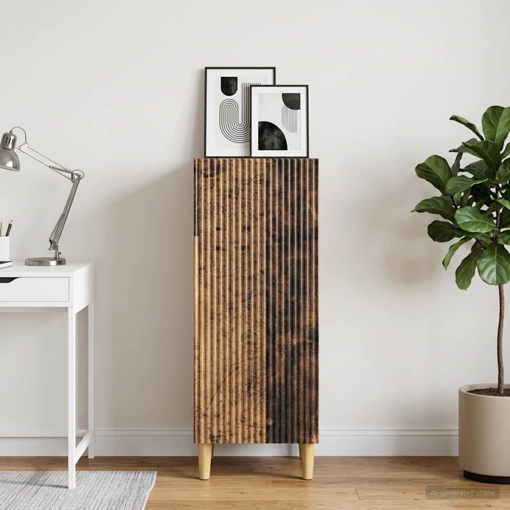 Sideboard Old Wood 33 x 34.5 x 90 cm Engineered Wood